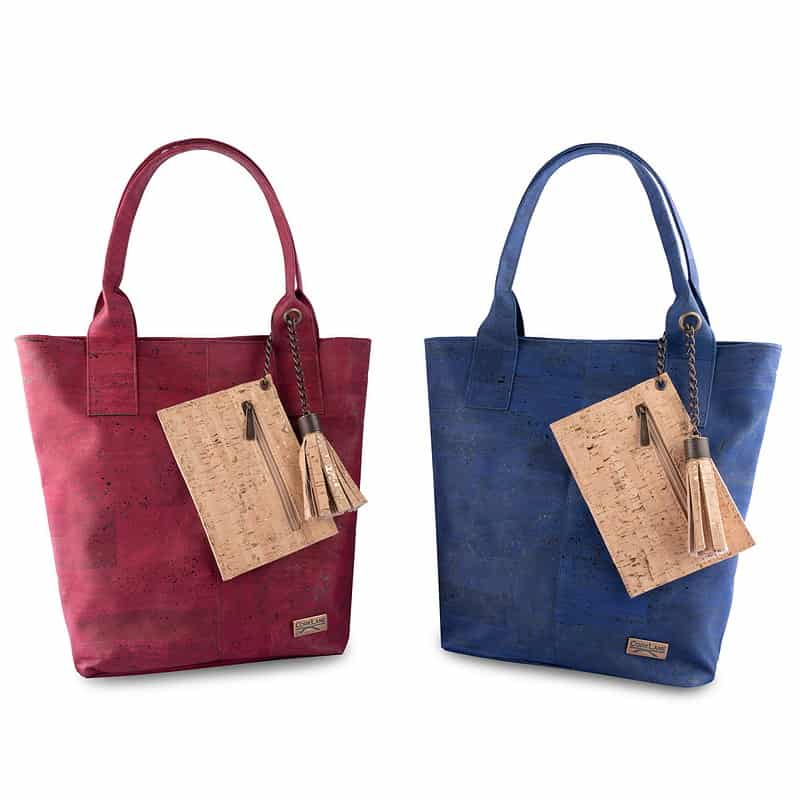 Tote bag with tassel denim blue