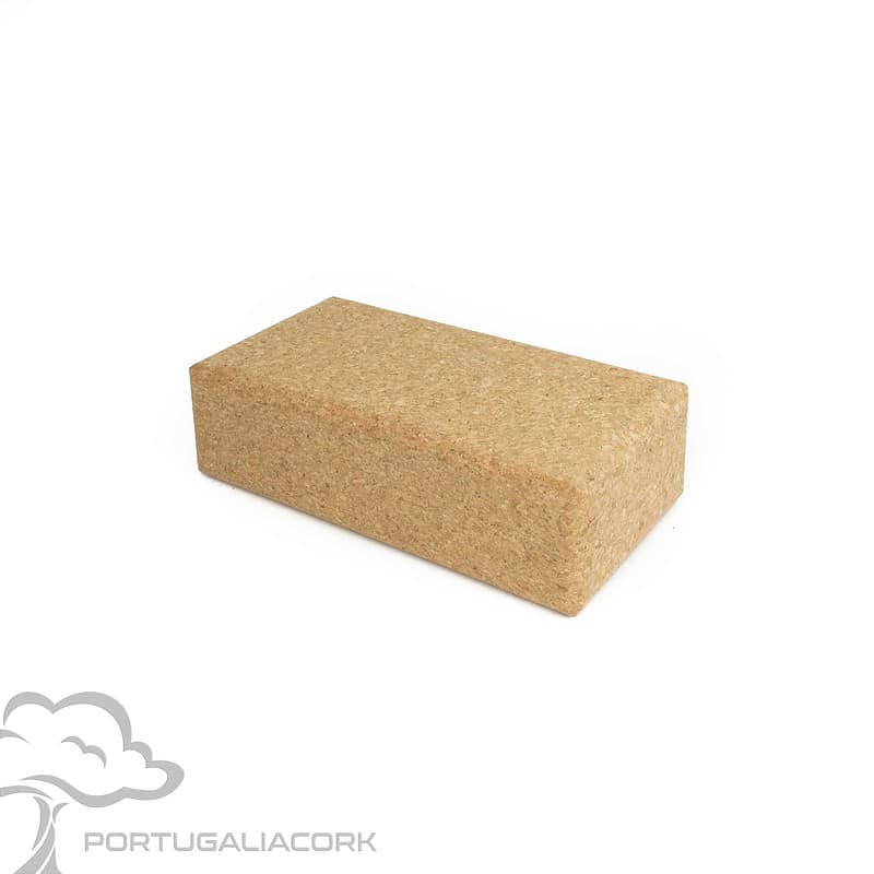 Cork yoga block