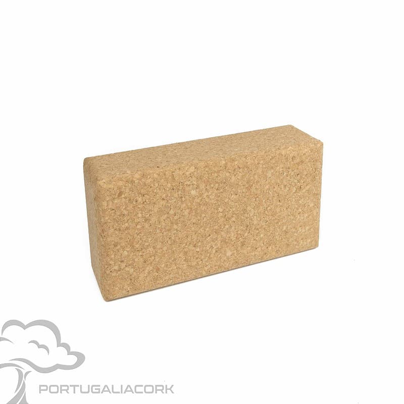 Cork yoga block