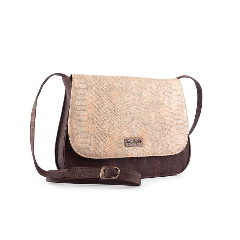 Caiman shoulder bag brown