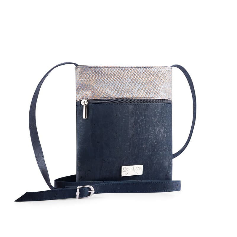 Caiman crossbody bag blue