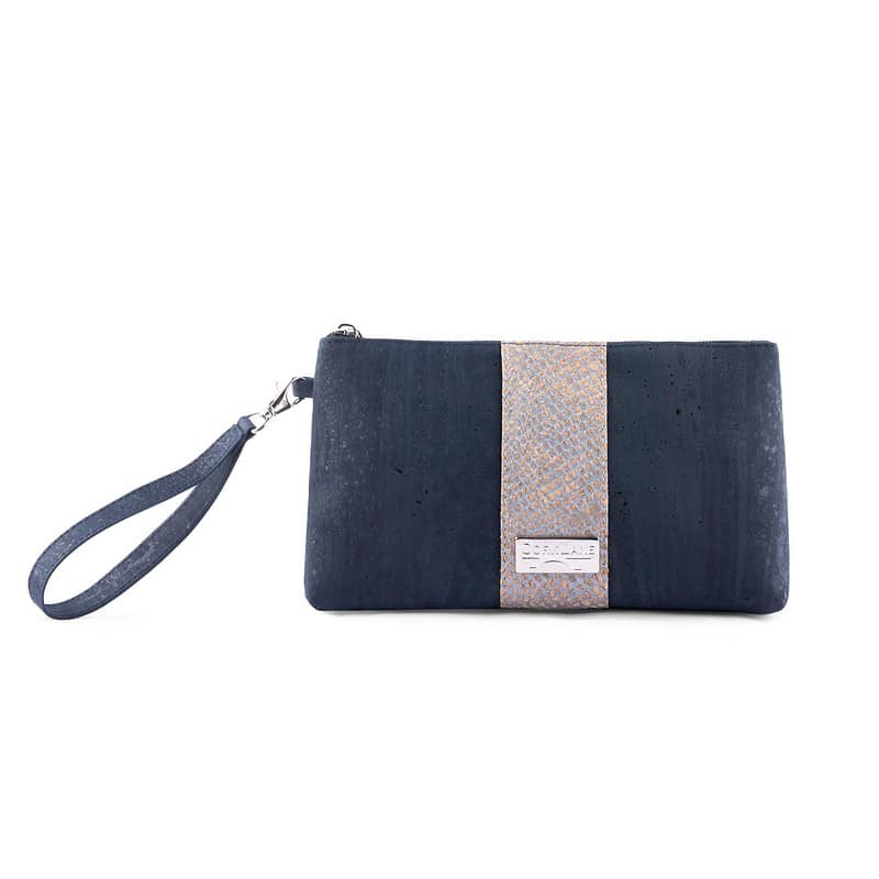 Caiman wristlet blue