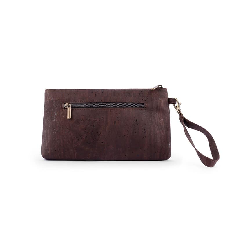 Caiman wristlet brown