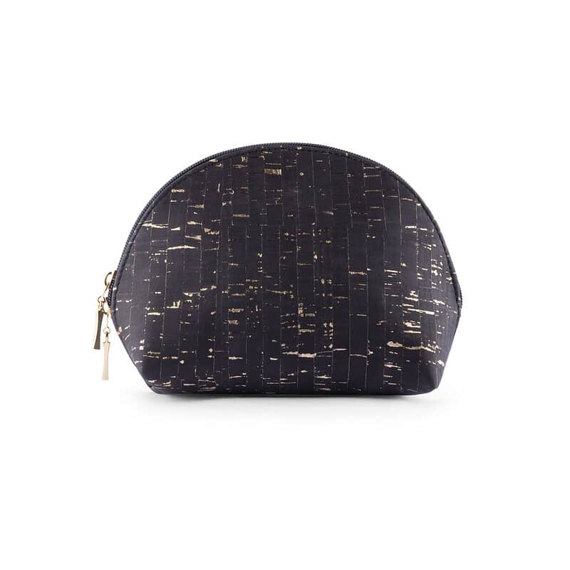 Sparkle cosmetic bag black with gold