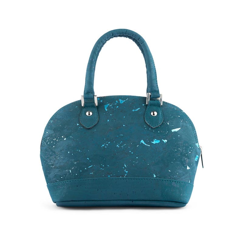 Glossy Marble Dome bag Teal