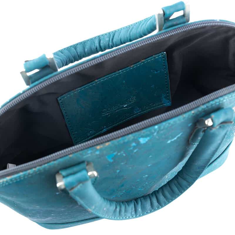 Glossy Marble Dome bag Teal