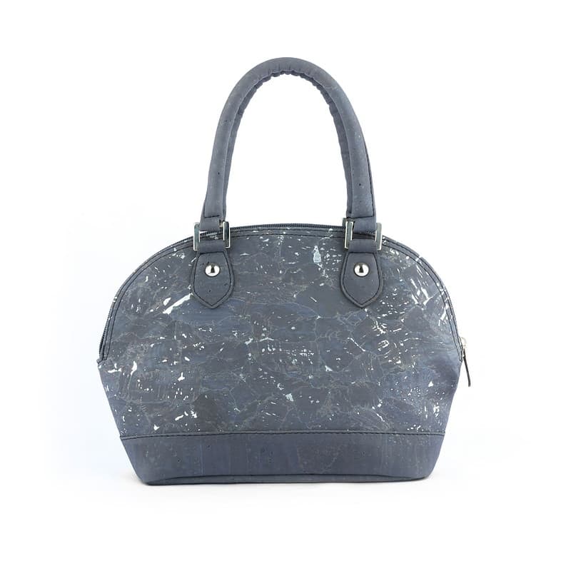 Glossy Marble Dome bag Charcoal Grey