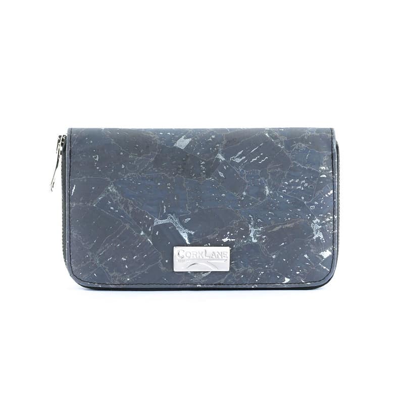 Glossy Marble Purse Charcoal grey