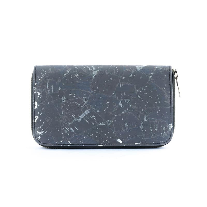 Glossy Marble Purse Charcoal grey