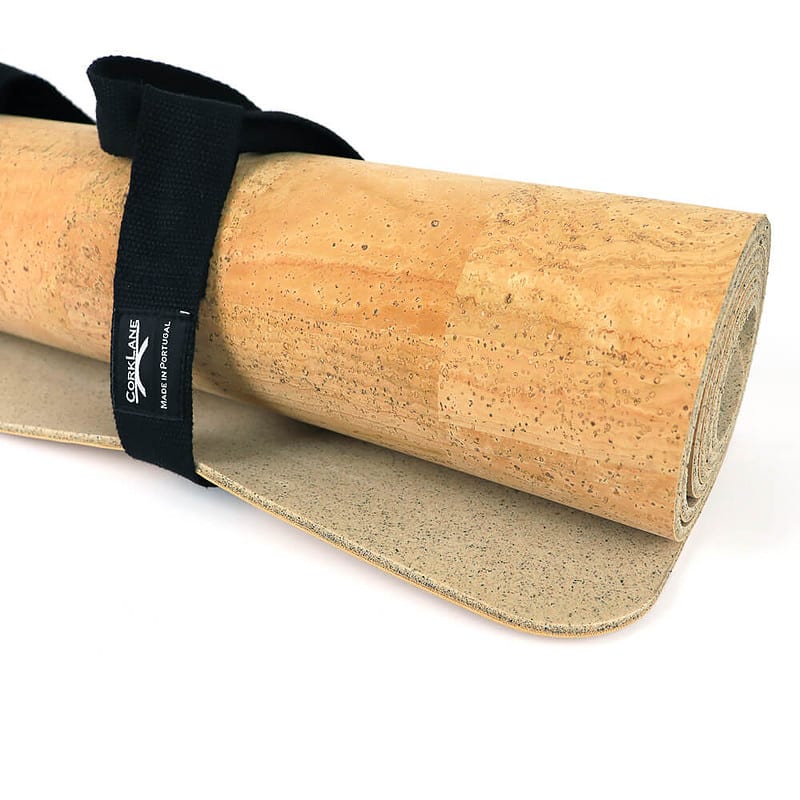 Cork and latex yoga mat