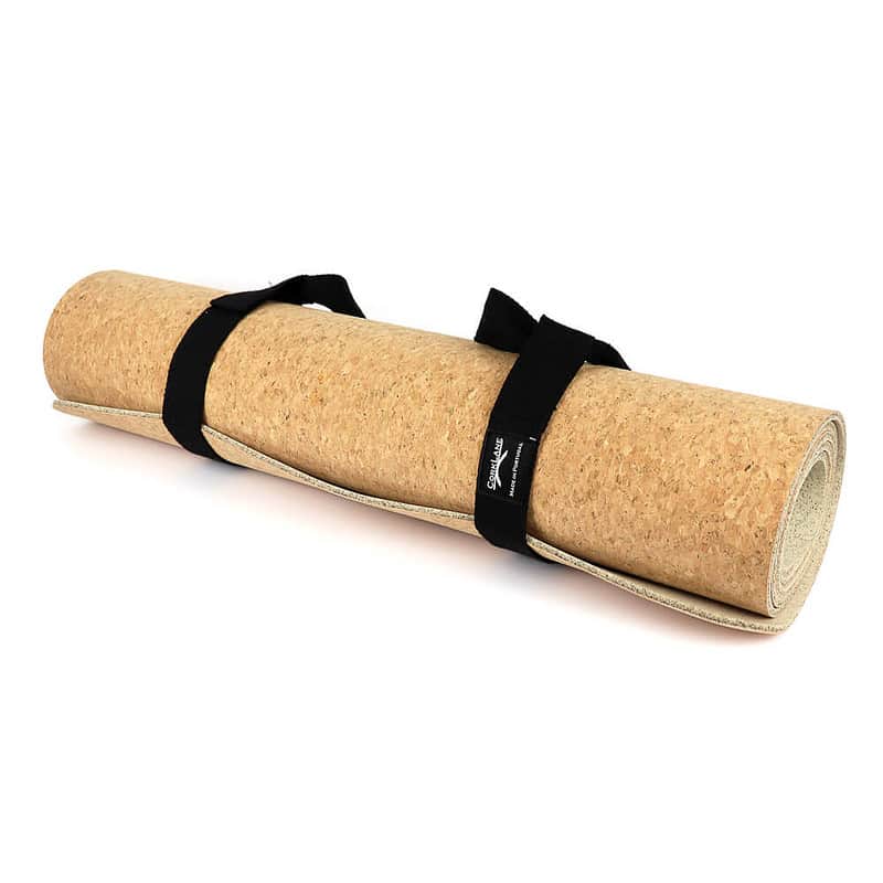 Cork and latex yoga mat