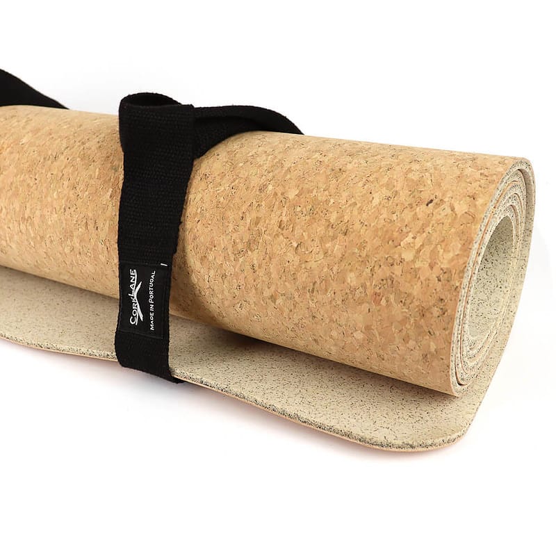 Cork and latex yoga mat