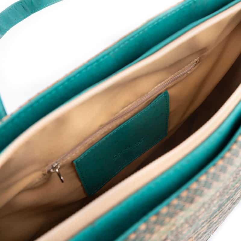 Aztec tote bag turquoise