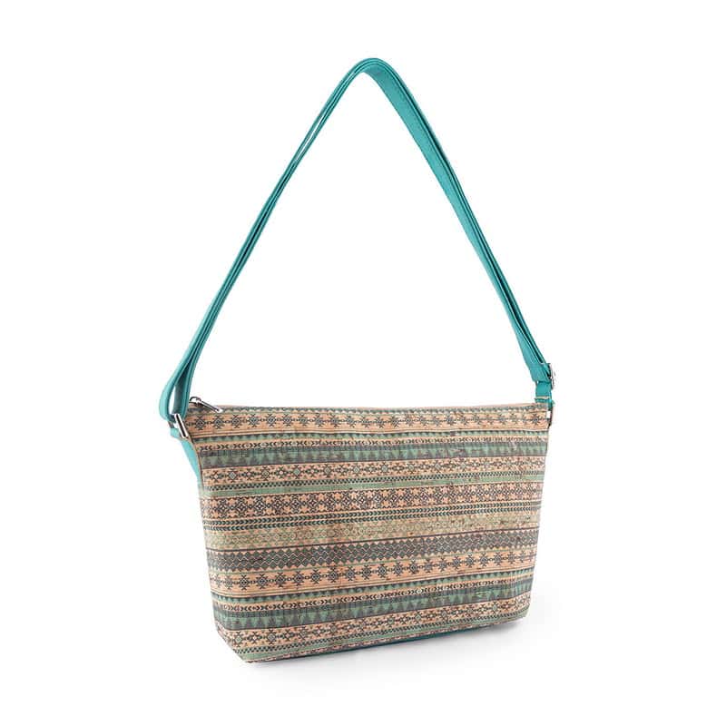 Aztec shoulder bag turquoise