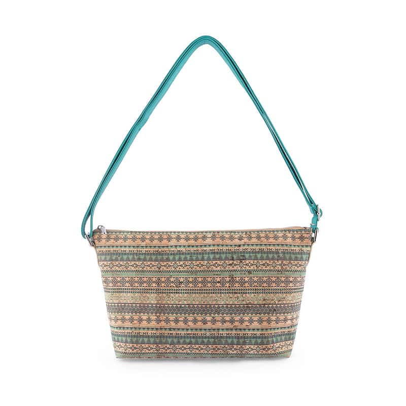 Aztec shoulder bag turquoise