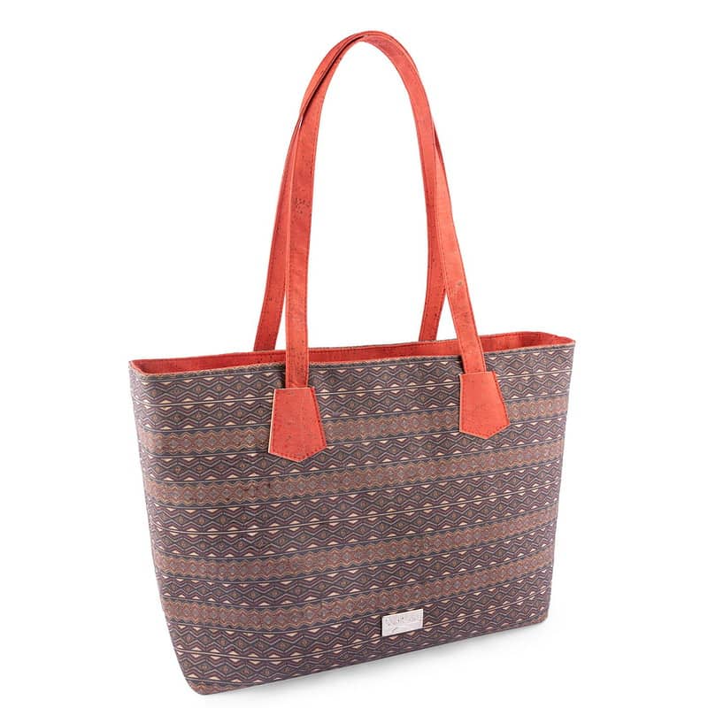 Aztec tote bag red