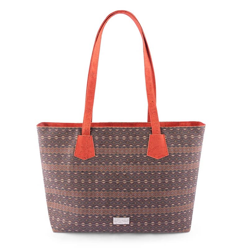 Aztec tote bag red