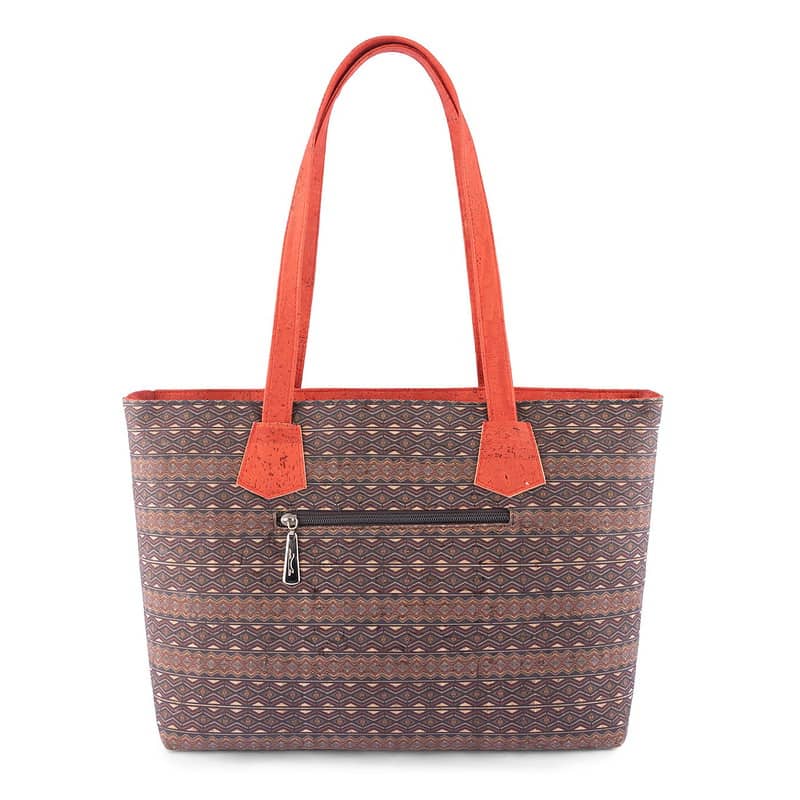 Aztec tote bag red