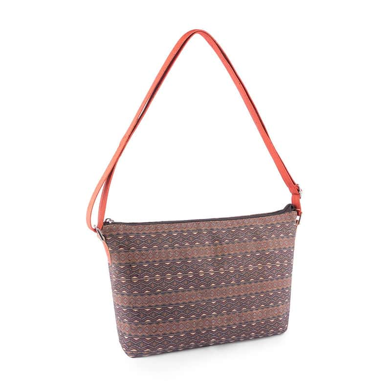 Aztec shoulder bag red