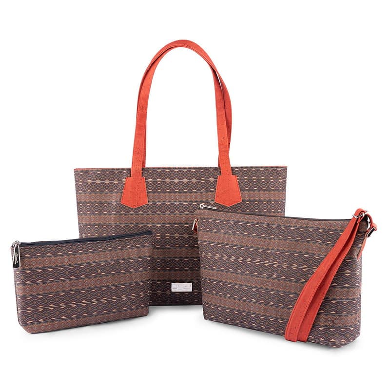 Aztec tote bag red